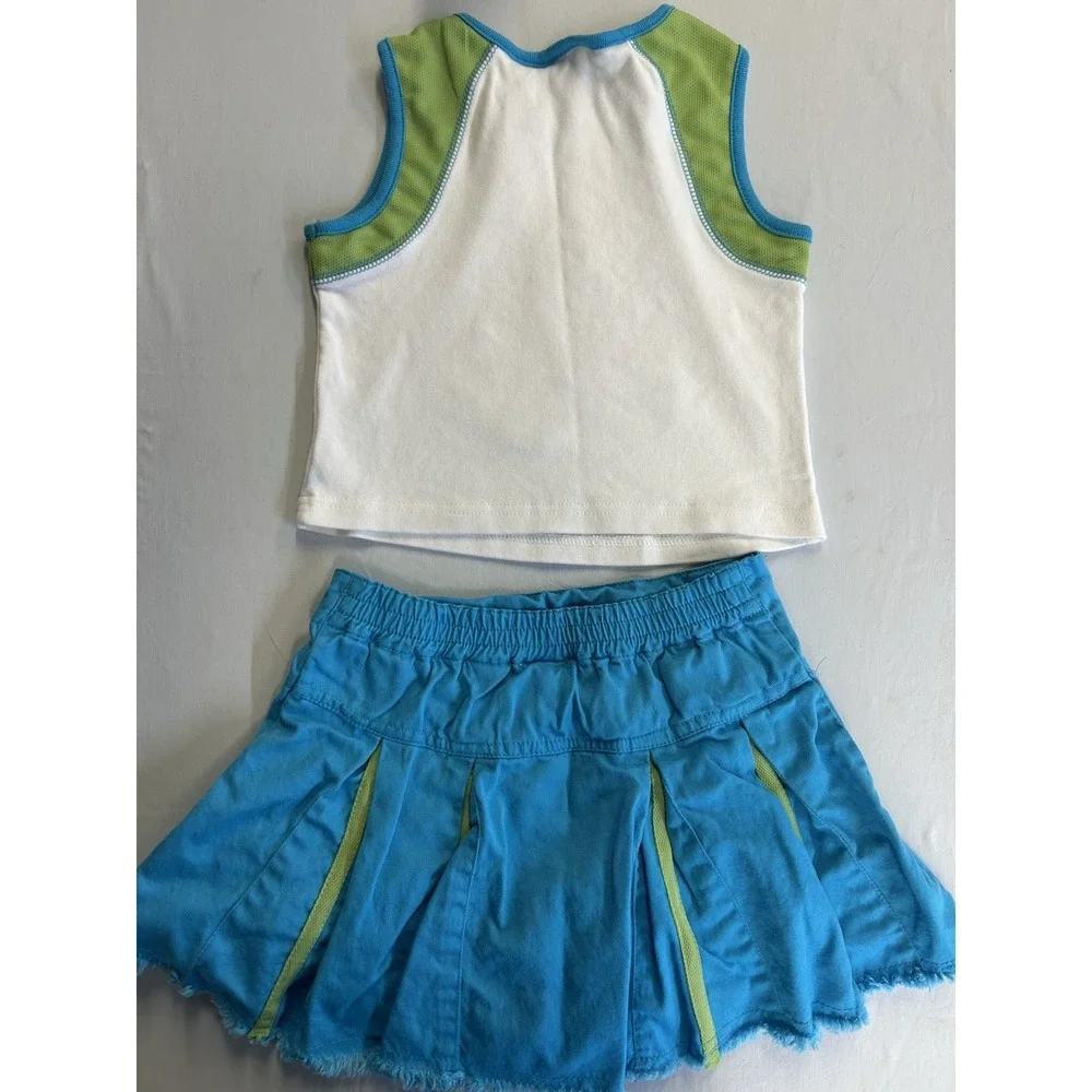 VTG Y2K No Kiddin Hibiscus Tropic Surf 2 Pc Set Girls Size 5/6